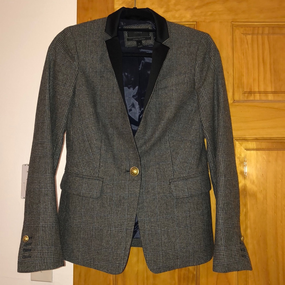 New J.CREW Plaid Blazer